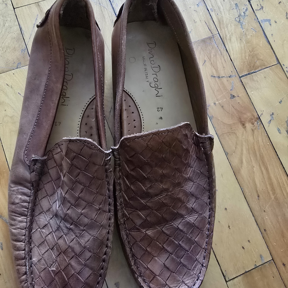 Men's Leather Loafers - Brown